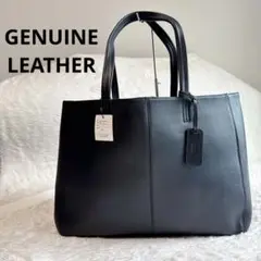 【新品タグ付き】GENUINE LEATHE レザー トートバッグ 牛革