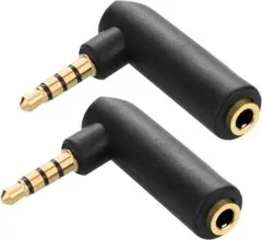 Borsuer L字型3.5mm ステレオミニプラグ 4極 3.5mm 90度