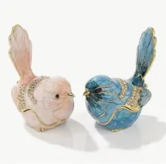 鳥ジュエリーボックス２個