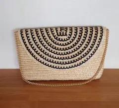 美品 美品 caterinabertini ストローショルダーバッグ 2WAY