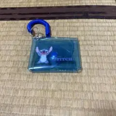 スティッチ 透明ポーチ キーホルダー付き