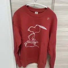 PEANUTS スヌーピー トレーナー Sサイズ レッド