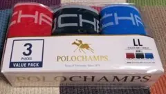 POLO CHAMPS　ポロ　LLサイズ　前閉じ　ボクサー　パンツ　３枚セット