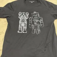 ユニクロ　UNIQLO　カウズ　ウォーホル　Tシャツ　黒　ロボット　L