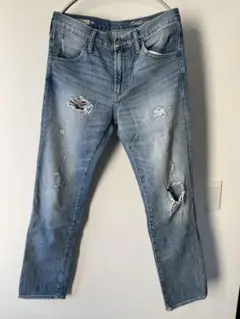GAP  ボーイフレンドデニム　ダメージデニム　25インチ