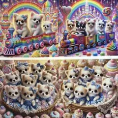 パネル生地　在庫処分　犬16柄　即購入限定❗️