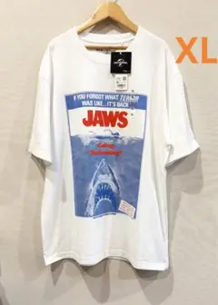 新品タグ付きUNIQLOジョーズTシャツJAWS 白XL ホワイトUTユニクロ