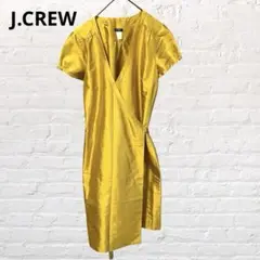 9830 J.CREW ジェイクルー シルク100％ 半袖カーディガン XL古着