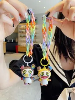 カラフルキャラクターキーホルダー2個セット