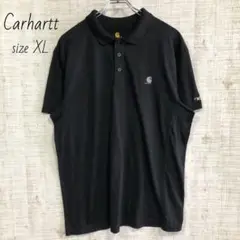 Carhartt　カーハート　プリント　半袖　ポロシャツ　黒　ブラック　XL