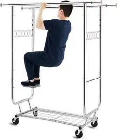 ハンガーラック パイプハンガーラック 耐荷重275KG 業務用 3ウェイ ダブル