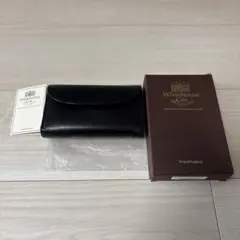 Whitehouse & Cox 三つ折り財布 ネイビー