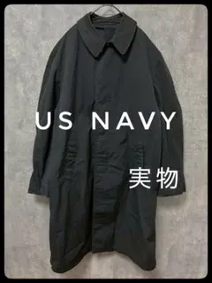 ✴️【美品・実物】アメリカ海軍　ヴィンテージ　レインコート　黒　М