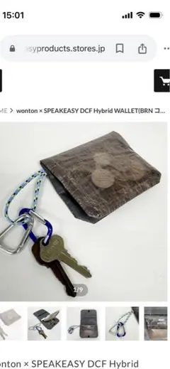 小物 WONTON SPAEKEASY DCF Hybrid WALLET BLACK WONTON SPAEKEASY DCF Hybrid WALLET BLACK