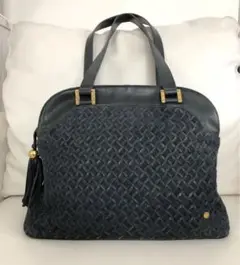 BALLY 本革×スエード イントレチャートバッグ