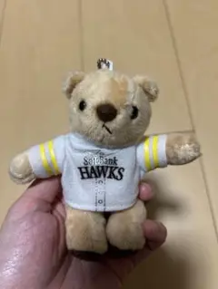 福岡ソフトバンクホークス/岩嵜翔選手/クマのぬいぐるみストラップ