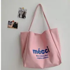 mécci カラフルトートバッグ ピンク　マザーズバッグ　新品　新生活