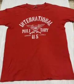 ブランド不明　ミリタリーTシャツ　サイズM