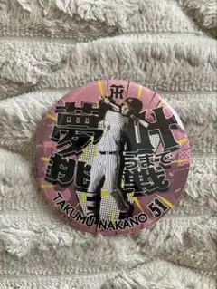 中野拓夢 バッジ 直径8cm タイガース