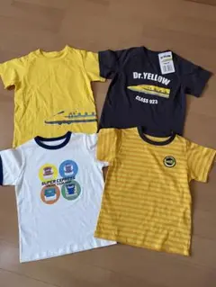 ドクターイエロー　新幹線デザイン Tシャツ 4枚セット 120センチ　新品未着用