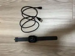 【美品】GARMIN Venu Sq2 スマートウォッチ グレー 充電ケーブル