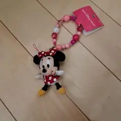 値下げ　新品　ディズニーリゾート　ミニーストラップ