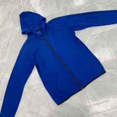UNIQLO ドライEX ジップパーカー ブルー Lサイズ シンプル