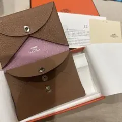 1週間限定出品!エルメス カルヴィデュオ【希少】バイカラーチャイ×ピンク