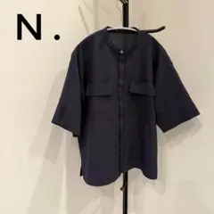 N. ブラック　五分袖シャツ