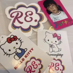 新品未開封 RE. 仲里依紗× ハローキティ ジップパーカー ブラック 新品未開封 RE. 仲里依紗× ハローキティ ジップパーカー