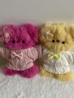 モールドール　モール人形♡くまイエロー♡チャーム韓国
