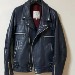 UNDERCOVER アンダーカバー ライダースジャケット ネイビー 1