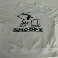 【120サイズ】スヌーピー トレーナー Tシャツ ホワイト