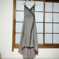 未使用タグ付き 編み上げリボンスリットキャミワンピース　Peach John