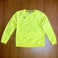 ADIDAS ウォーマートップ プルオーバー O (実寸L ) 蛍光イエロー