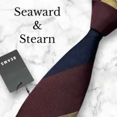 【美品】Seaward & Stearn ネクタイ　レジメンタル　タグ付き