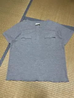 B.BALLSY ボールジーブラザーズ ルーズヘンリーネックワッフルティー
