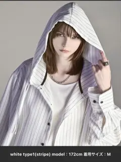 ADRER/オーバーサイズシャツパーカー　アドラー　adrer