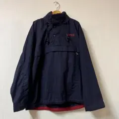 90s CHAPS ラルフローレン アノラックパーカ ネイビー　フード収納