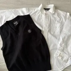 COMME CA ISM 110サイズ ベストとシャツセット