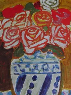 鈴木 信太郎、バラ、人気作品、希少画集・額装画、新品高級額 額装付 鈴木 信太郎、バラ、人気作品、希少画集・額装画、新品高級額