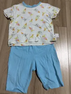 ユニクロ　ベビー　ドライパジャマ　いないばあ　90
