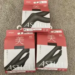 アツギ 美 発熱タイツ 3足セット アスティーグ