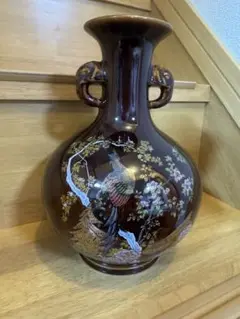 美濃焼 山治陶苑 正峰窯 花瓶 〆入寿竹 飾り壺 美濃焼 山治陶苑 正峰窯 花瓶 〆入寿竹 飾り壺 - メルカリ