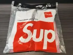 新品未使用　supreme 靴下　2足セット　白