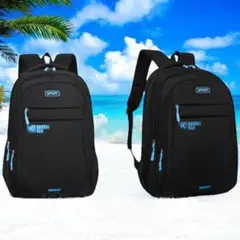 ビジネスリュック PC 高品質 大容量 大型 リュック 高級 多収納 新品 青黒