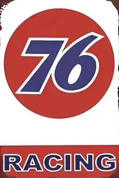 新品 ブリキ看板 76 RACING ガレージ アメリカン レトロ インテリア