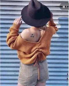 EGOIST 2wayドロストニットTOP