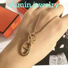 ✨最高級✨アンカーチェーン✨ネックレス✨ゴールド✨大人気✨最高品質✨高級感✨