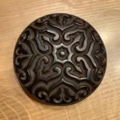 アンティーク 堆黒 堆朱香合大小二個セット